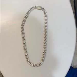 12 mm iced out Cuban link chain